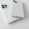 Fashion Straight Edge Mag White Safe Phone Case for iPhone 13 14 15 16 Pro Max Wireless Charging Strong Magnetic Anti-drop Cover