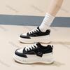Fashion Women's Fashion Sneakers 2025 Spring Lace Up Platform Soft Sole Sports Shoes for Women Thick Sole Comfortable Non Slip Trainers