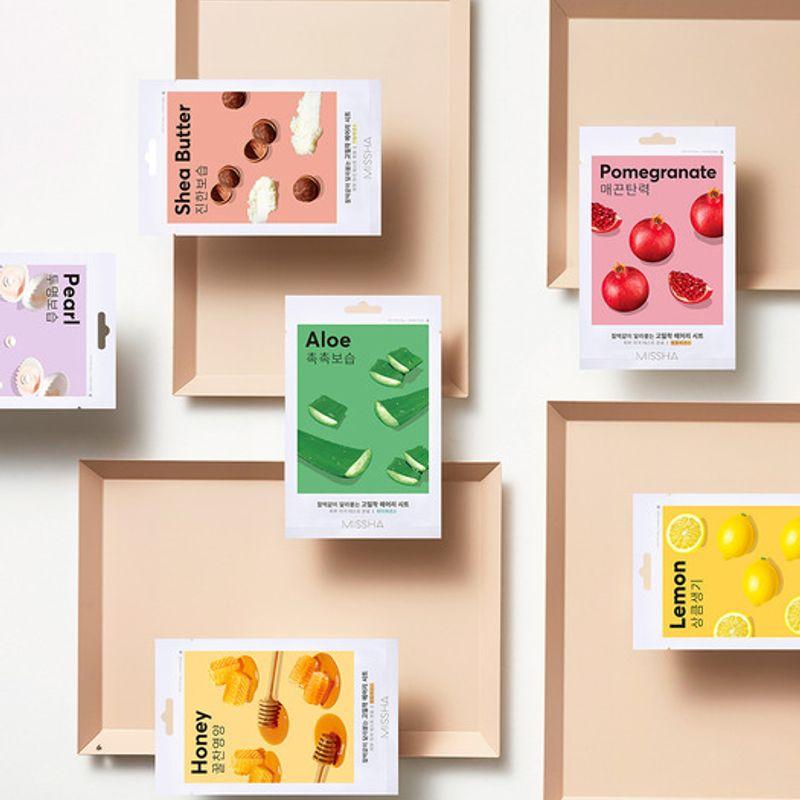 MISSHA [20 pieces] Airy Adhesive Sheet Mask (Choose 1 of 13) Honey 20 sheets_J108566