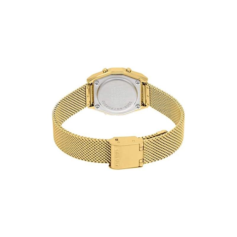 Casio VINTAGE series-L digital display, fashionable retro trend, business and leisure, LCD display reverse display square dial waterproof LA690WEMY-1