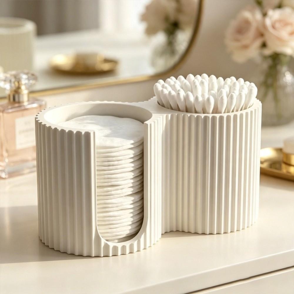 Minimalist Cotton Swab Holder 3D Printed Cotton Pad Holder Home Decoration