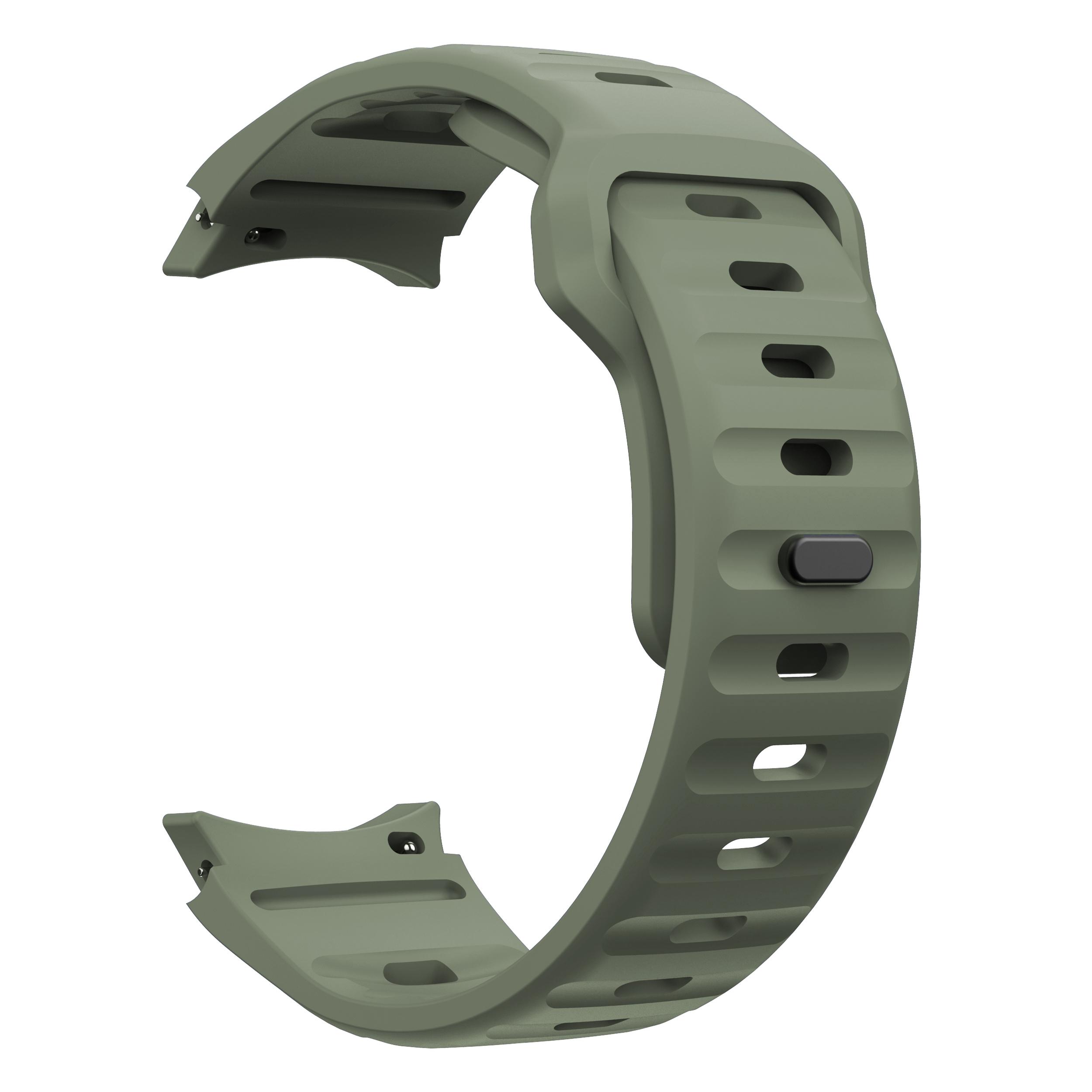 

Силиконовый ремешок для Samsung Galaxy Watch 7/6 Classic 47мм 43мм/4 classic 46мм 42 Браслет Galaxy Watch 6/5pro 45мм/4/7 40мм 44мм galaxy watch 7 44mm оливковое зеленый