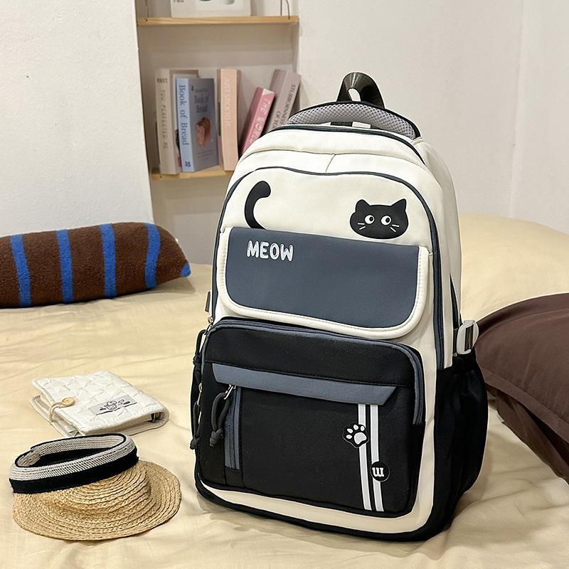 Schoolbag Schoolbag Female High School Student High Value Large Capacity Girl Junior High School Student Backpack Girls 1011 New Student Backpack