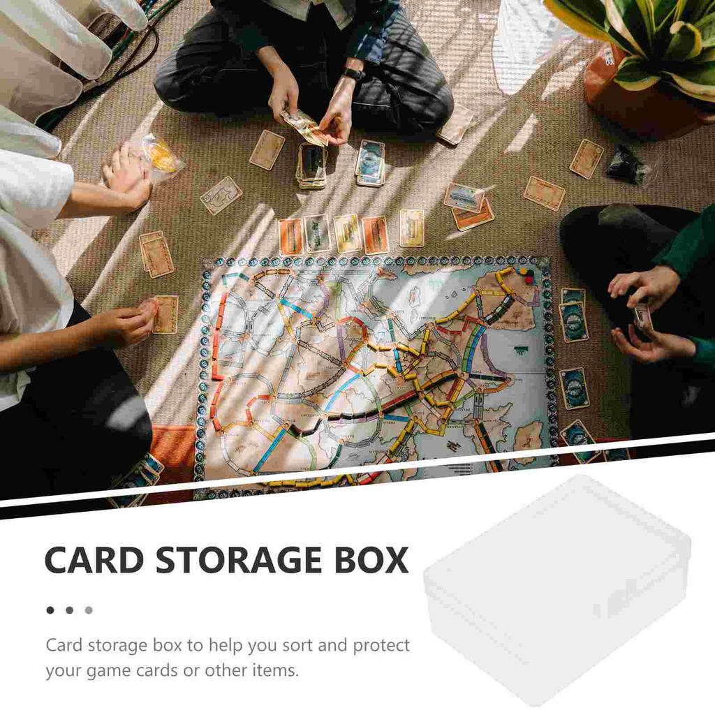 3 Stück Kartenaufbewahrungsbox Beschläge Leere Plastikboxen Pokerkarten Etui Süßigkeiten Spielteile Behälter Pp Schmuck Klein