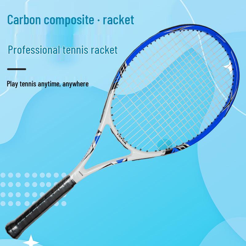 Kompozitová karbonová raketa All-in-One na tenis pro začátečníky a soutěže - Unisex, Ideální pro studentský trénink
