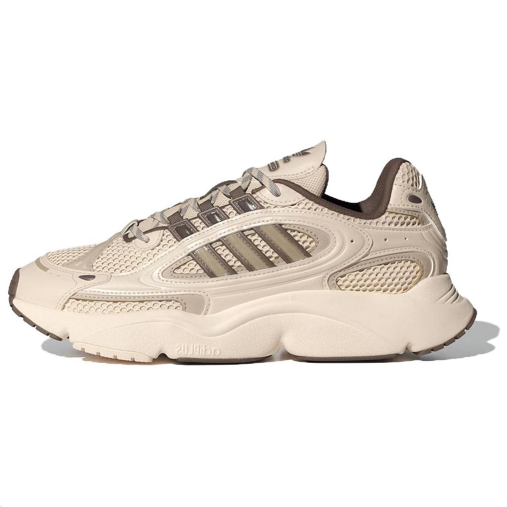 Adidas Originals Ozmillen Comfortable Retro Fabric Low-Top Training Running Shoes Women Sneakers Beige IF1815