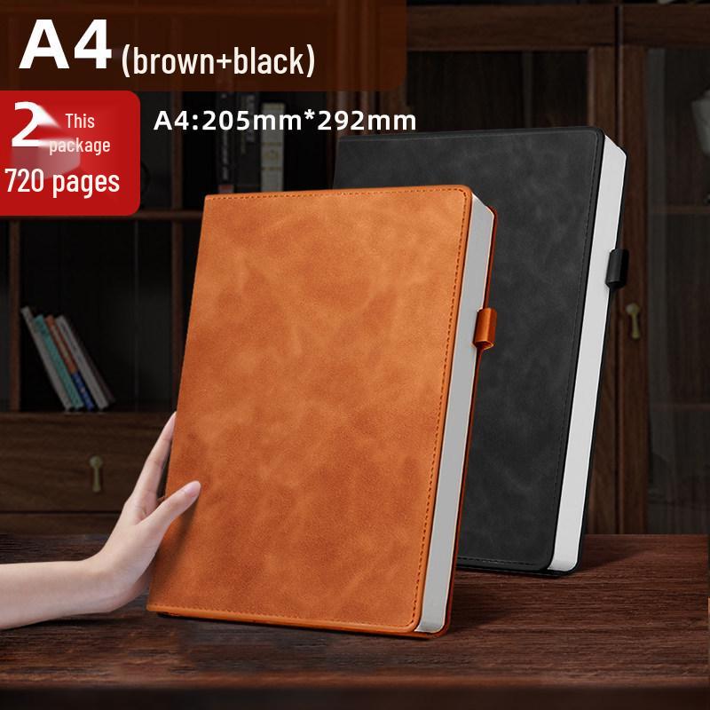 2026 Business Meeting & Office Diary: 4 Thickened Notebooks for Bookkeeping & Work Record