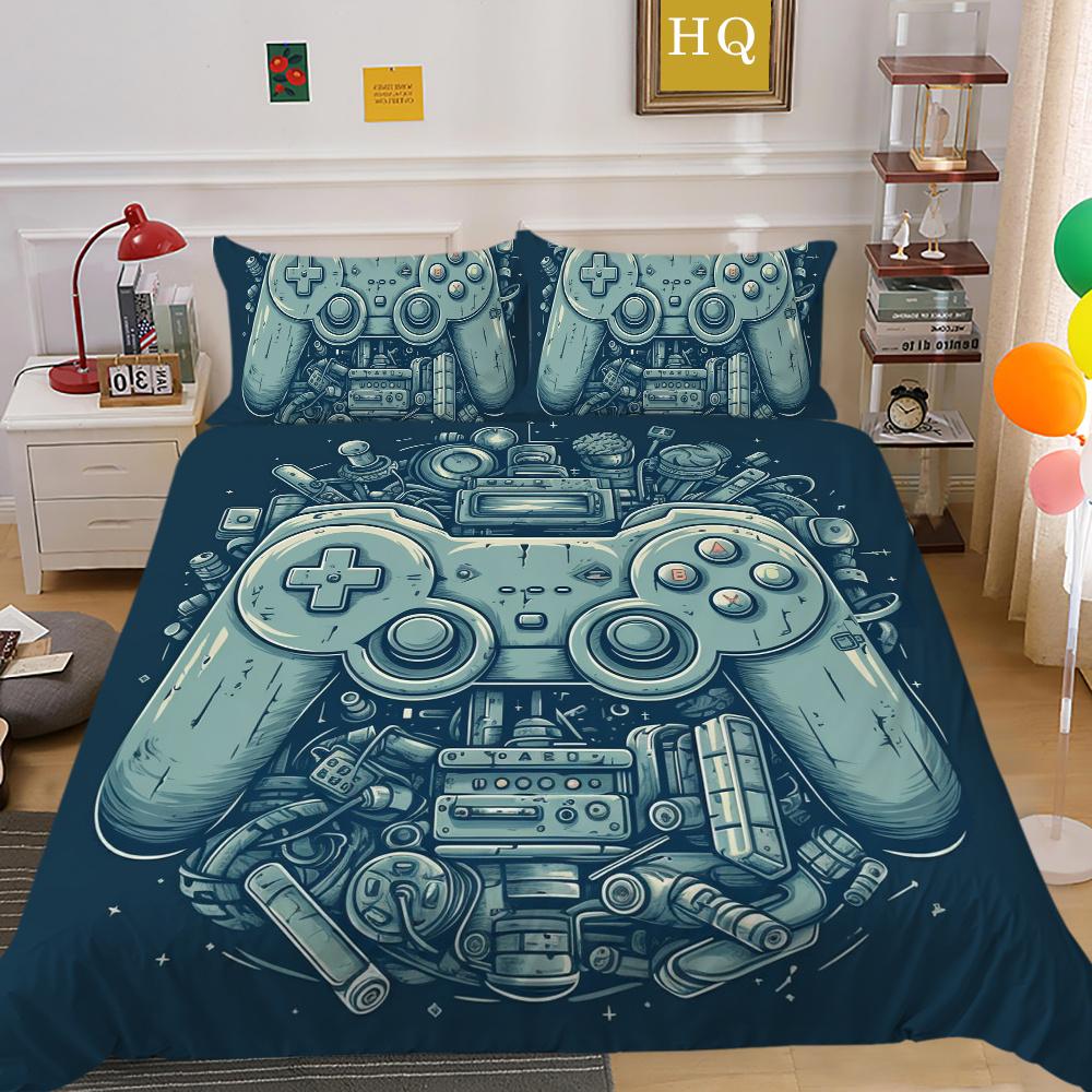 Housse de couette 3D à la mode, couvre-lit de maison, taille Queen, costumes, housse de couette douce, ensembles de literie de luxe