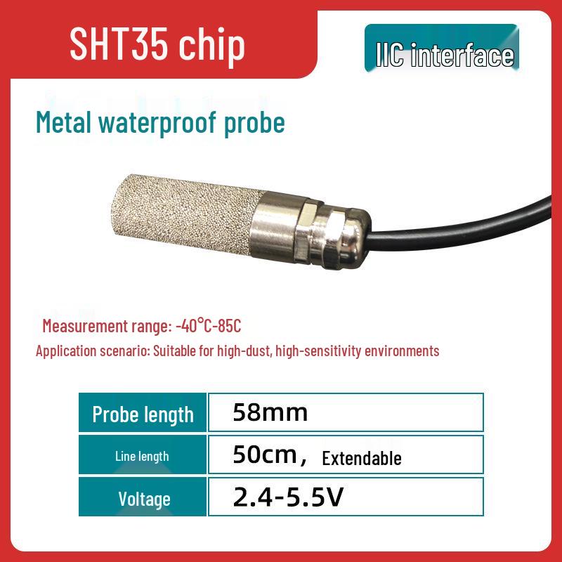 RS485 Temperature and Humidity Sensor: Real-time Monitoring, High-Temperature, Dustproof Probe Transmitter
