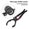 Oil Filter Wrench 10in/12in Adjustable Adjustable Oil Filter Wrench Alloy Steel Portable Non-slip Oil Filter Remover For