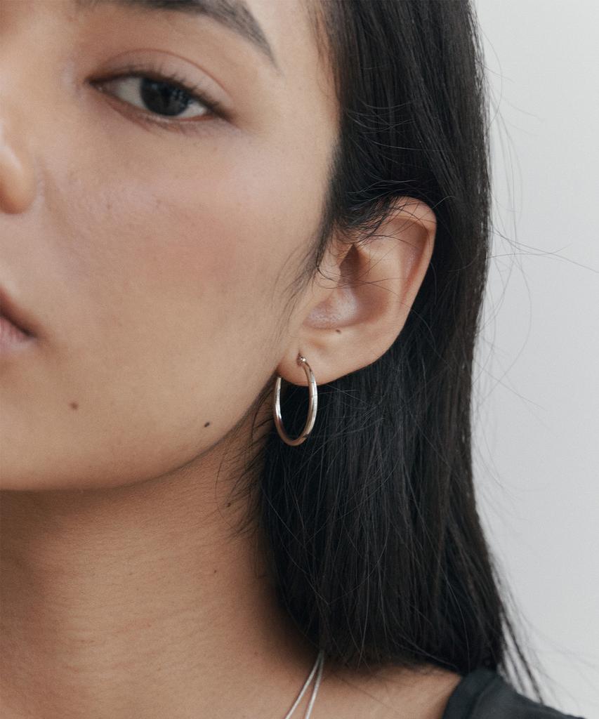 Attica Raw [Silver 925] Hoop Silver Earrings / Eas011