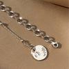 Wishing Bone Round Brand Necklace, Long Sweater Chain, Niche Design, Female Personality, Hoodie Chain, Female