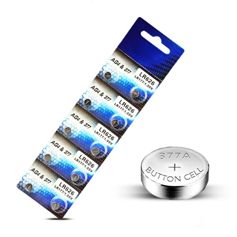 Pack Of 10 AG0/LR521 AG1/LR621 AG3/LR41 AG4/LR626 AG13/LR144 AG10 Alkaline Button Battery 1.55VCoin Cell For Electronics