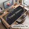 City Cyberpunk Theme Customized Mouse Pad Personalized Print Name Text Desk Mat For Home Office Table Decor