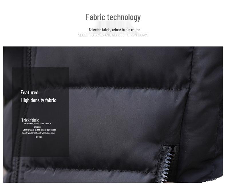 Men's Stand-up Collar Zipper Vest Jacket - Down Cotton, Plus Size, 2019.