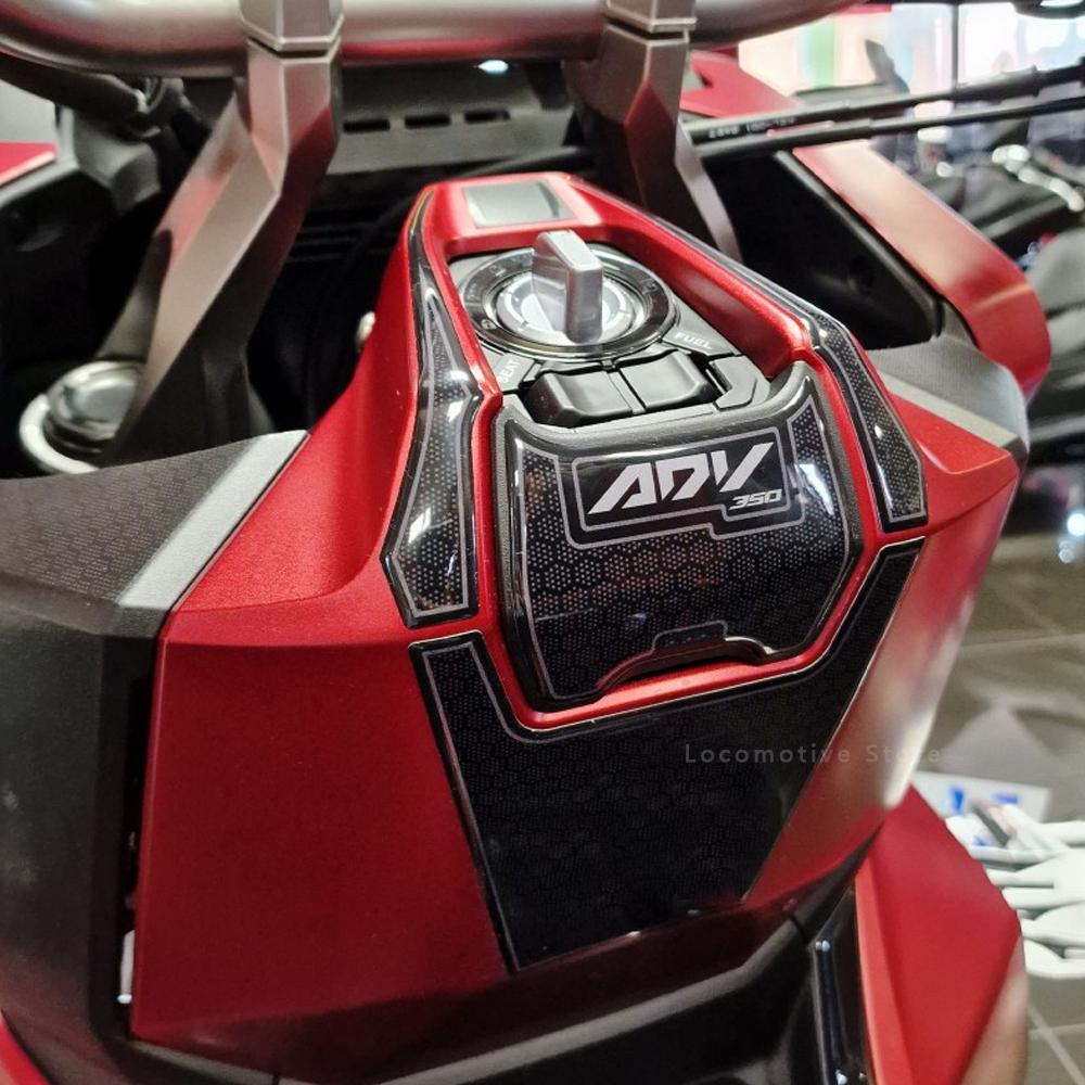 adv 350 accessories Motorcycle 3D Epoxy Sticker Protection Kit Tank Pad Anti Scratch Decal Non-slip For HONDA ADV350 2022 2023