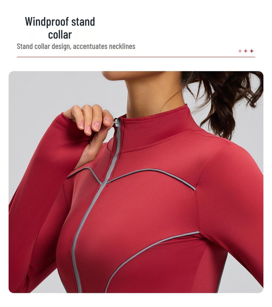 Spring/Summer Windproof Reflective Slim-Fit Yoga & Running Fitness Set