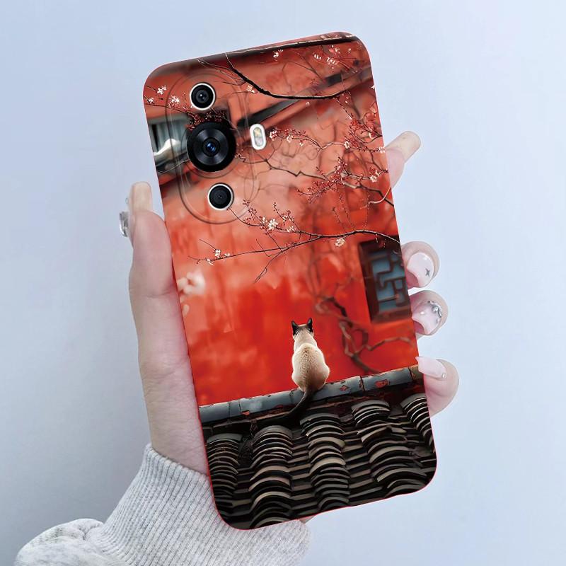 

For Huawei Nova 12s Case FOA-LX9 Flower Girl Design Soft Silicone Cover For Huawei Nova 11 Nova11 Pro Ultra Nova12s Phone Cases Nova 11