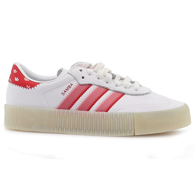 Adidas Originals Sambarose White Red Women's Sneakers FY3118