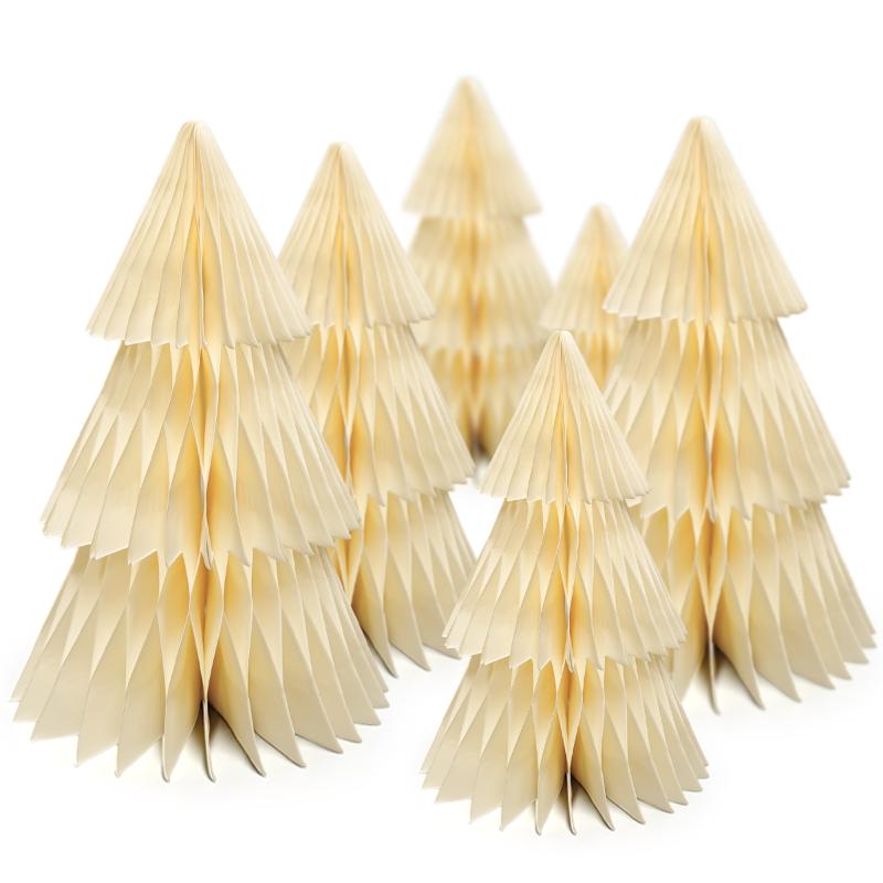 15/20/25/30Cm Mini Origami Christmas Tree Ornament Scene Props Santa Claus Mini Christmas Tree Atmosphere Decoration Supplies