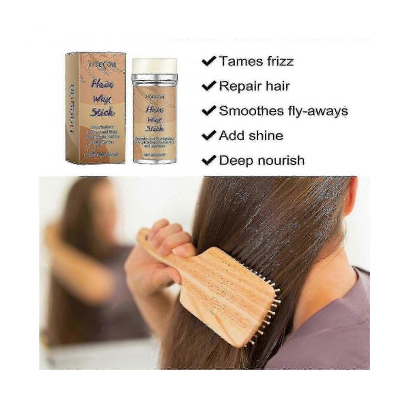 Hoegoa Hair Wax Sticks Hair Care Natural Gloss Smoothing Frizzy Long-lasting Styling Hair Care Sticks