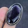 Chevron Amethyst Gemstone 925 Sterling Silver Jewelry Ring Size 7