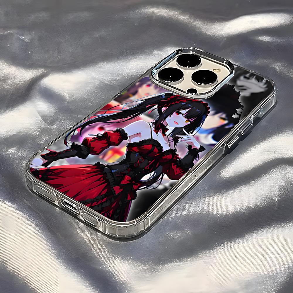Anime Date A Live Tokisaki Kurumi Cute Phone Case For IPhone 17 Pro Max 16 15 14 Pro Max IPhone 13 Pro Max 11 Plus Transparent C