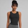 Damen High-Intensity Yoga Tanktop mit integriertem BH - Schlankmachende & Figurumspielende Fitnessbekleidung