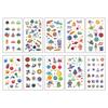 10 Sheets/Pack Kids Cartoon Fake Tattoo Stickers for Children Creative Water Transfer Printing DIY Temporary Tattoo