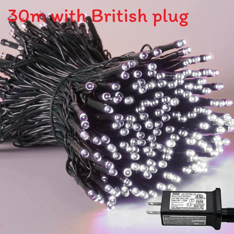 30m 300 Led Light String With Remote Control And Timed For Decor Courtyard
