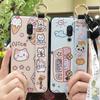 Soft case Ring Phone Case For Meizu 15/15 Lite Wristband Anti-dust Back Cover Waterproof Cute Lanyard Cartoon Silicone