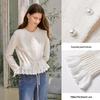Xiangying Women's Wool Blend Faux Two-Piece Cardigan