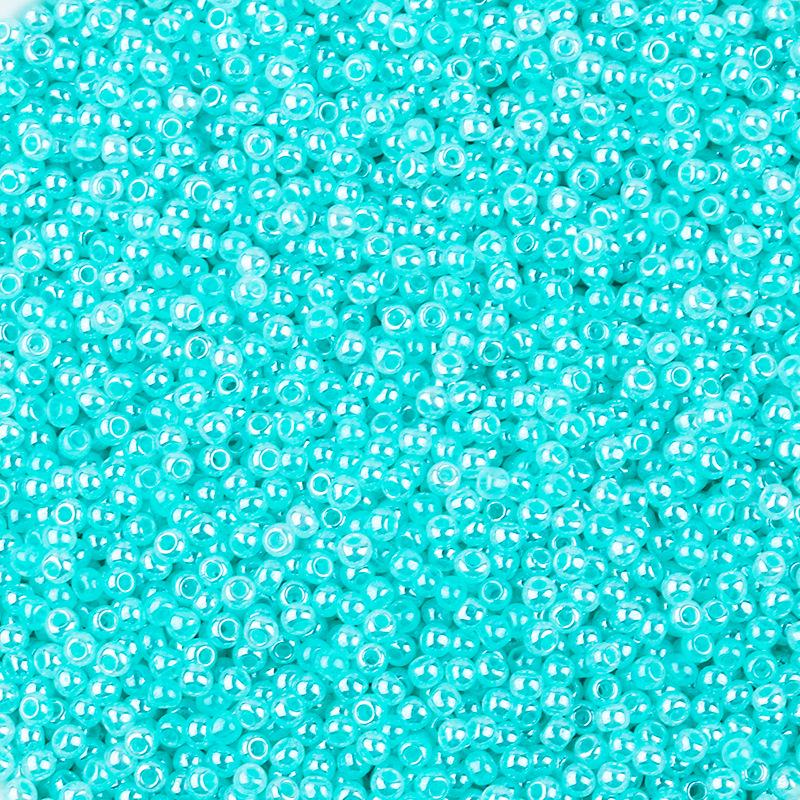 2mm Cream Imitation Jade Glass Seed Beads for DIY Jewelry