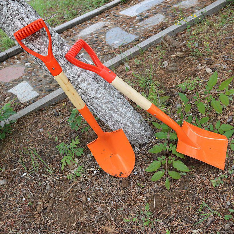 Manganese Steel One-Piece Garden Planting Shovel - Pointed for Vegetables, Flowers, and Children's Use