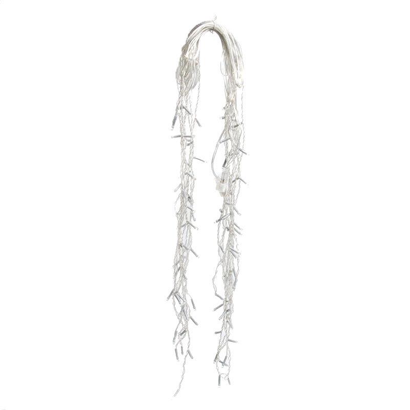 Outdoor Rainproof LED Icicle Curtain Lights - Colorful Starry Sky Flashing String Decoration