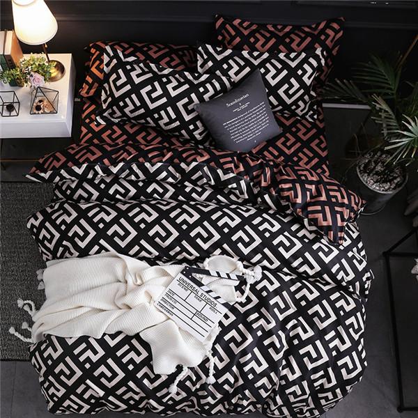 Bedding Set 3PCS Duvet Cover & Pillowcase Set Ultra Soft Microfiber Fabric Single Twin Double Full Queen King Bedding Set (Quilt Cover+2 Pillowcases)