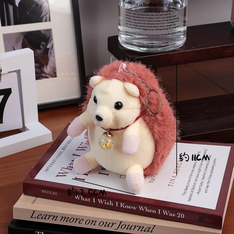 New Little Hedgehog Plush Toy Cute Hedgehog Animal Dolls Keychains Pendant Girl Women S Backpacks Charms Children S Toys