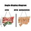 Wooden Halloween Hanging Sign for Party House Garden Yard Decoration