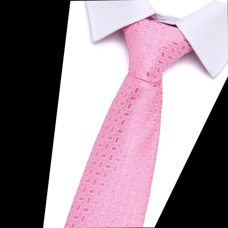 Men'S Tie Polyester Silk Jacquard Tie Men'S 7.5Cm