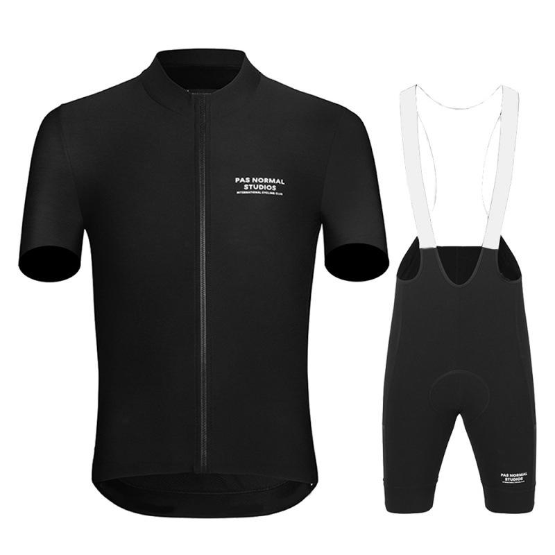 Pas Normal Studios Bike Team Cycling Jersey Set Mai Summer Breathable Outdoor Cycling Suit Set