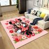 1pc Minnie Pattern Area Rug Soft Flannel Floor Mat for Living Room,Office,Bedroom and Carpet,Sofa Coffee Table Floor Mat