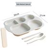 Conjunto de Jantar Infantil Dividido de Palha de Trigo