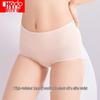 Hongdou Women's Antibacterial High-Waist Tummy Control Briefs 4-Pack