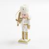 4Pcs Christmas Nutcrackers Ornaments Wooden Nutcrackers Soldier Figures Toy Tree Pendant for Christmas Party Decorations