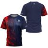 Men Quick Dry Monogram Print Sports Short Sleeve T‑shirt for Multiple Sports