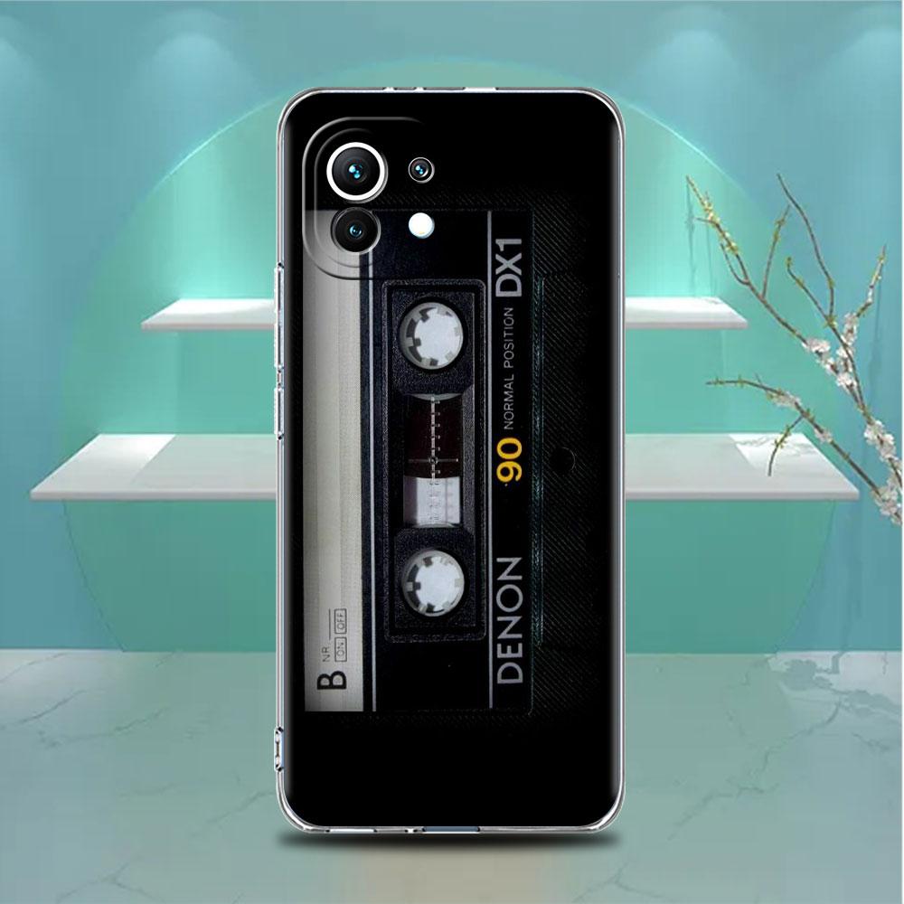 Vintage Cassette Tape Retro Style Clear Case For Xiaomi Mi Poco X3 NFC M3 Pro F3 F1 11 Lite 12 Note 10 11T 9T Phone Cover