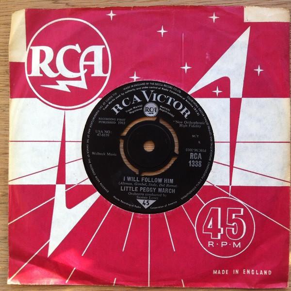 

7inch Record PEGGY MARCH - I Will Follow Him RCA1338 RCA Victor 1963 UK Pop Used