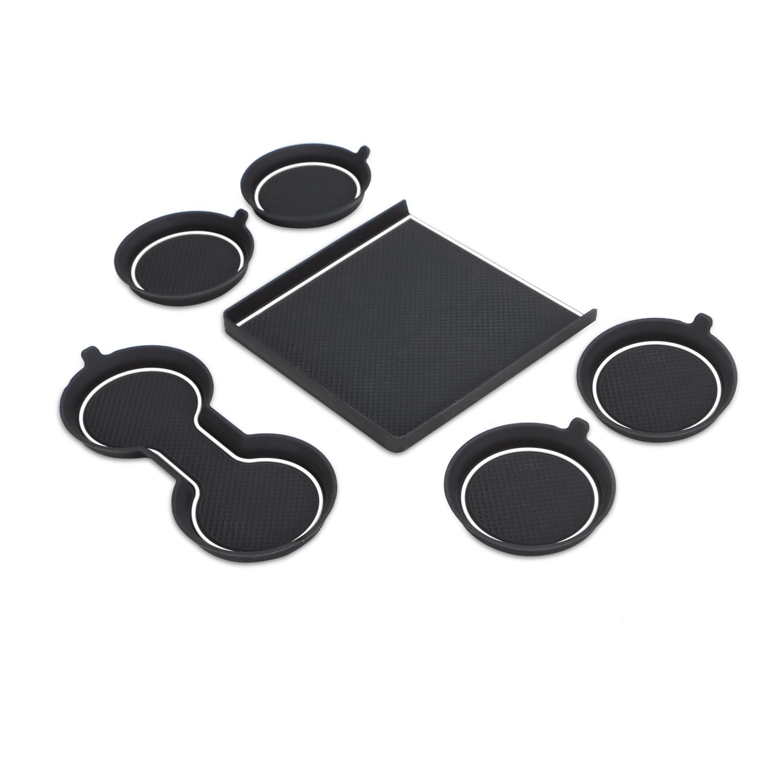 

MARCHFA Toyota Corolla Cross Настраиваемый резиновый коврик для подстаканника, двери, напитка и прочего ZSG10/ZVG1#/MXGA1# (Р3.9~) - Подносы, Подставки, Подставки, Карманы, белый