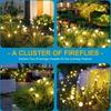 10 LEDs Solar LED Lights Warm Lights Firefly Lawn Lamps Garden Firework  Patio Pathway Decoration