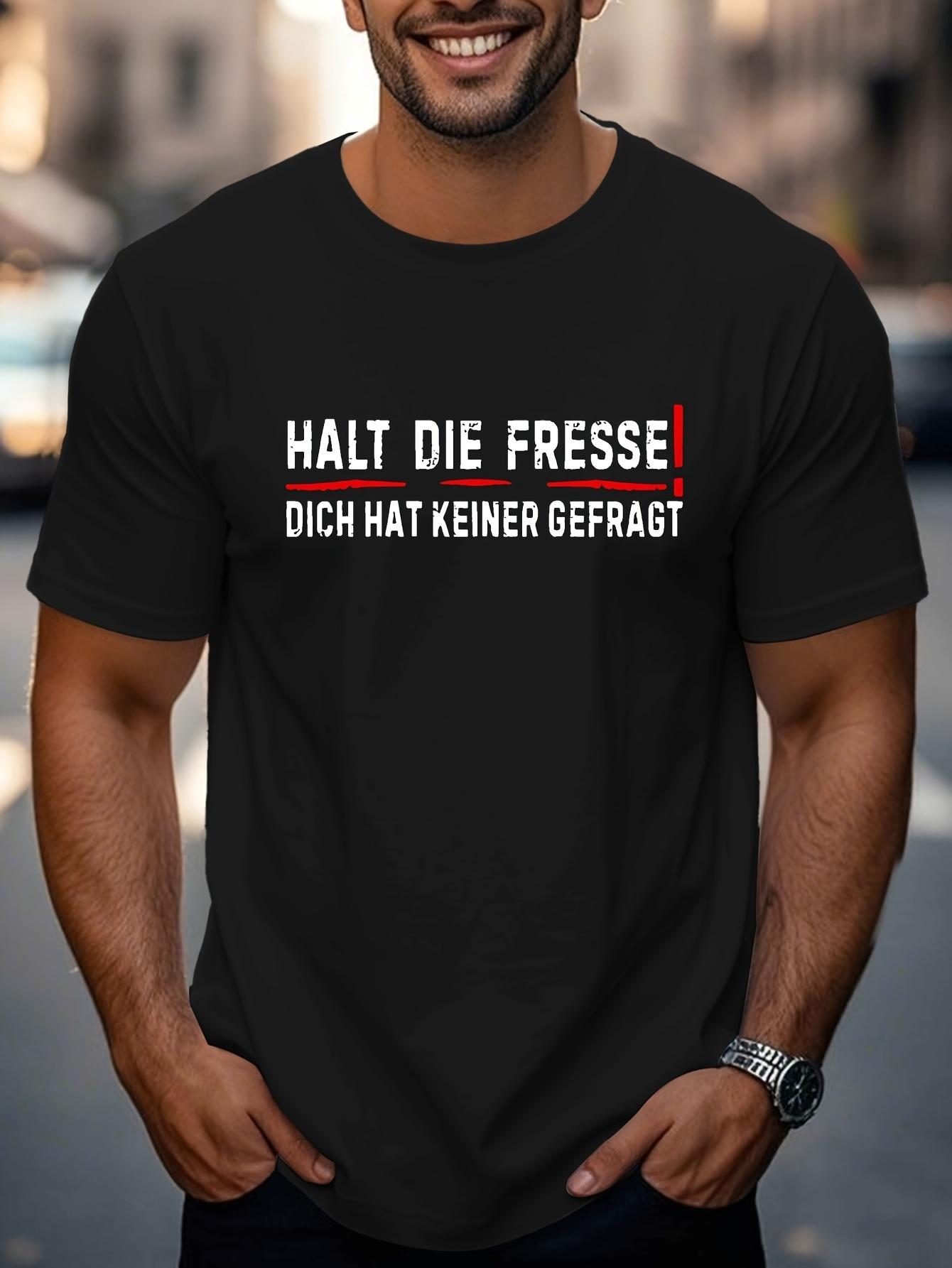 T-Shirt y2k German Phrase T Red S
